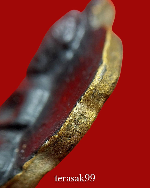 พระโพธิ์จักร หลวงพ่อลี วัดอโศการาม สมุทรปราการ จุ่มรักขอบทาทอง - 5