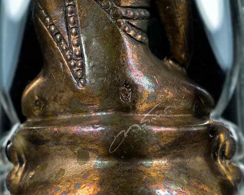 พระกริ่งพุทธวัง เนื้อนวะโลหะก้นทองคำ หลวงปู่เจิม วัดหนองน้ำขุน จ.ระยอง  - 3