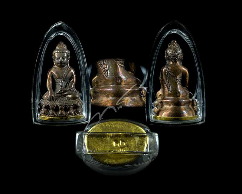 พระกริ่งพุทธวัง เนื้อนวะโลหะก้นทองคำ หลวงปู่เจิม วัดหนองน้ำขุน จ.ระยอง  - 5