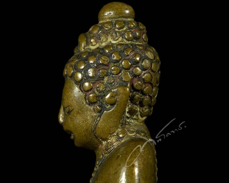 พระกริ่งรุ่นน้ำท่วมปี 2485 วัดสุทัศน์ฯ ชนิดวรรณะเหลือง แต่งโดยฝีมือนายช่างประสาร ศรีไทย - 4