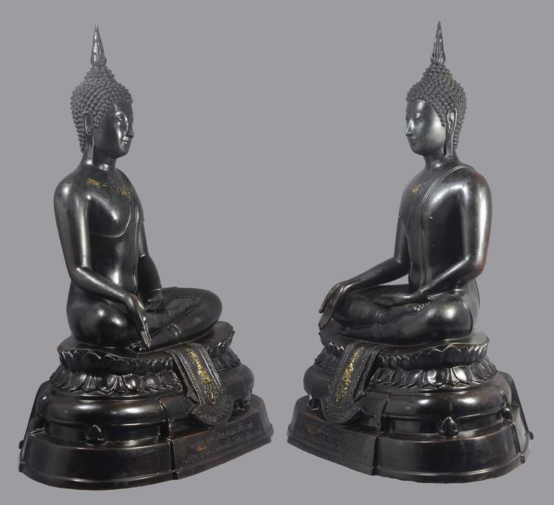 พระบูชา ภปร. 2508 วัดบวรนิเวศ หน้าตัก 9 นิ้ว (หน้านิยม) - 3