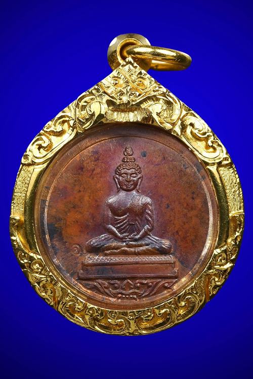 เหรียญกลมพระพุทธโสธร หลวงปู่ทิม วัดละหารไร่ จ.ระยอง เลี่ยมทองพร้อมใช้ ติดรางวัลที่ 4 - 1