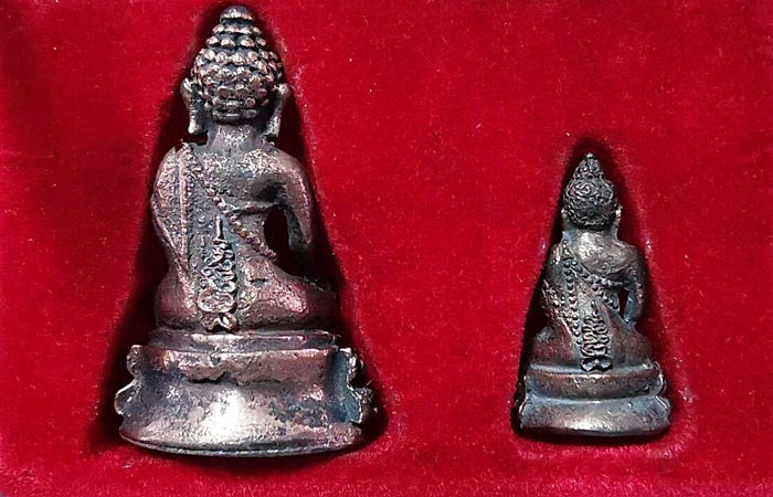 พระกริ่ง-พระชัยวัฒน์ รุ่นสมปรารถนาเฮง ปี 2537 เนื้อนวโลหะ หลวงพ่อหยอด วัดแก้วเจริญ จ.สมุทรสงคราม - 3