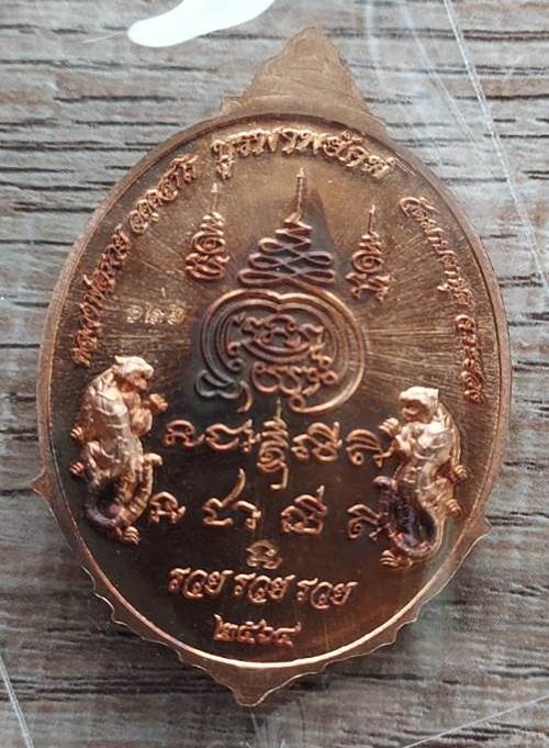เหรียญบูรพาพยัคฆ์ หลวงพ่อรวย วัดมาบตาพุด จ.ระยอง เนื้อทองแดงกากฝาบาตร - 2