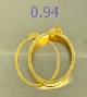 กรอบทองใหม่มือ 1 ขนาดหน้าจอกรอบด้านใน 2.7x3.6 นน.0.94 (เนื้อทอง 60-70%)