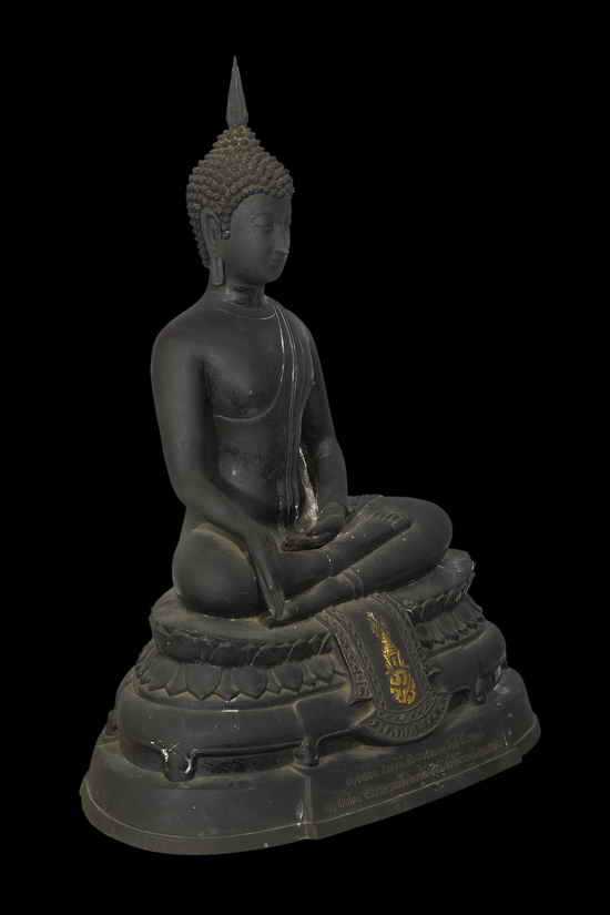 พระบูชา ภปร. ปี 2508 หน้าตัก 9 นิ้ว วัดบวรนิเวศวิหาร รุ่นแรก ใต้ฐานดินไทย - 3