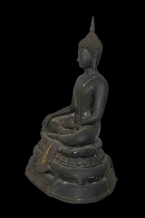พระบูชา ภปร. ปี 2508 หน้าตัก 9 นิ้ว วัดบวรนิเวศวิหาร รุ่นแรก ใต้ฐานดินไทย - 4