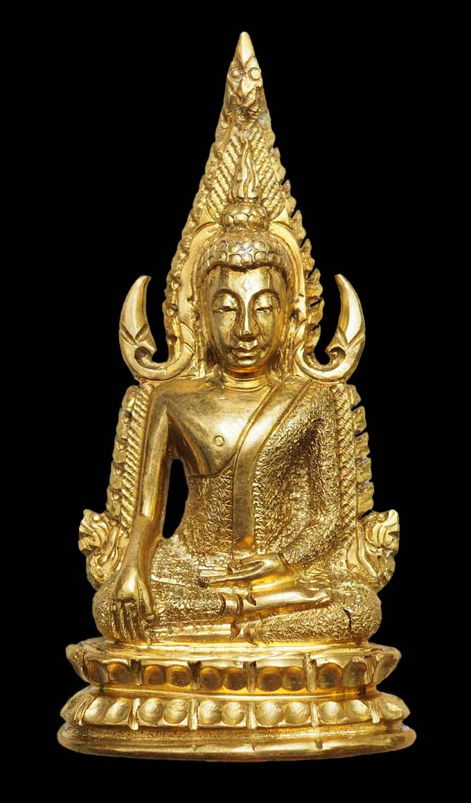 พระพุทธชินราช วัดสุทัศน์ฯ รุ่นอินโดจีน พิมพ์แต่งใหม่ ช่างโอวเล็ก เนื้อทองเหลือง ปี 2485 มีโค๊ต - 3