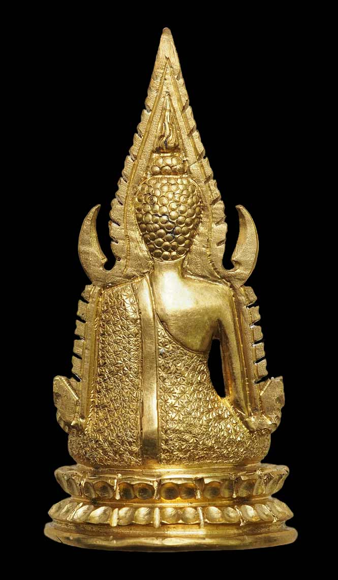 พระพุทธชินราช วัดสุทัศน์ฯ รุ่นอินโดจีน พิมพ์แต่งใหม่ ช่างโอวเล็ก เนื้อทองเหลือง ปี 2485 มีโค๊ต - 4