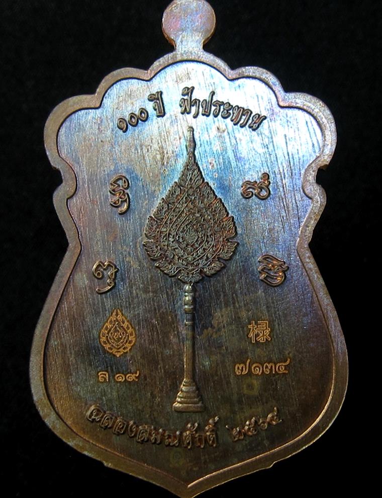 เหรียญเสมา 100 ปี ฟ้าประทาน หลวงพ่อพัฒน์ ปุญญกาโม (G16) - 2