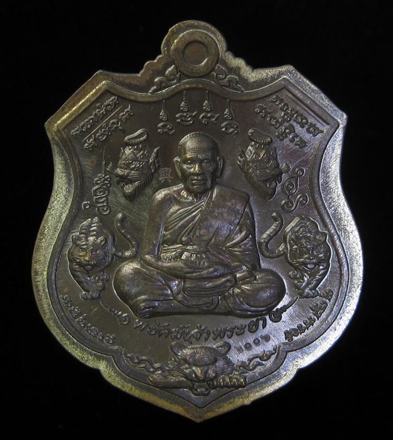 เหรียญพยัคฆ์เจ้าพระยา หลวงพ่อพัฒน์ มหาชนวนไม่ตัดปีก (G19) - 1