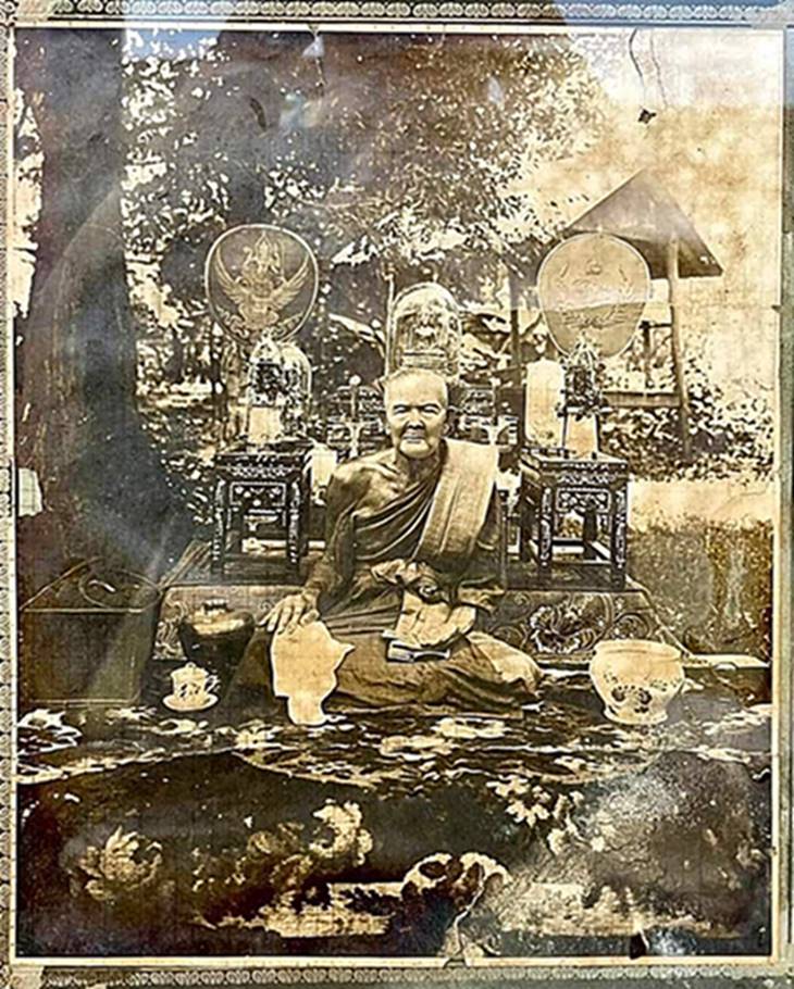 พระปิดตาจันทร์ลอย หลวงพ่อนวม วัดกลางท่าเรือ อยุธยา (G27) - 3