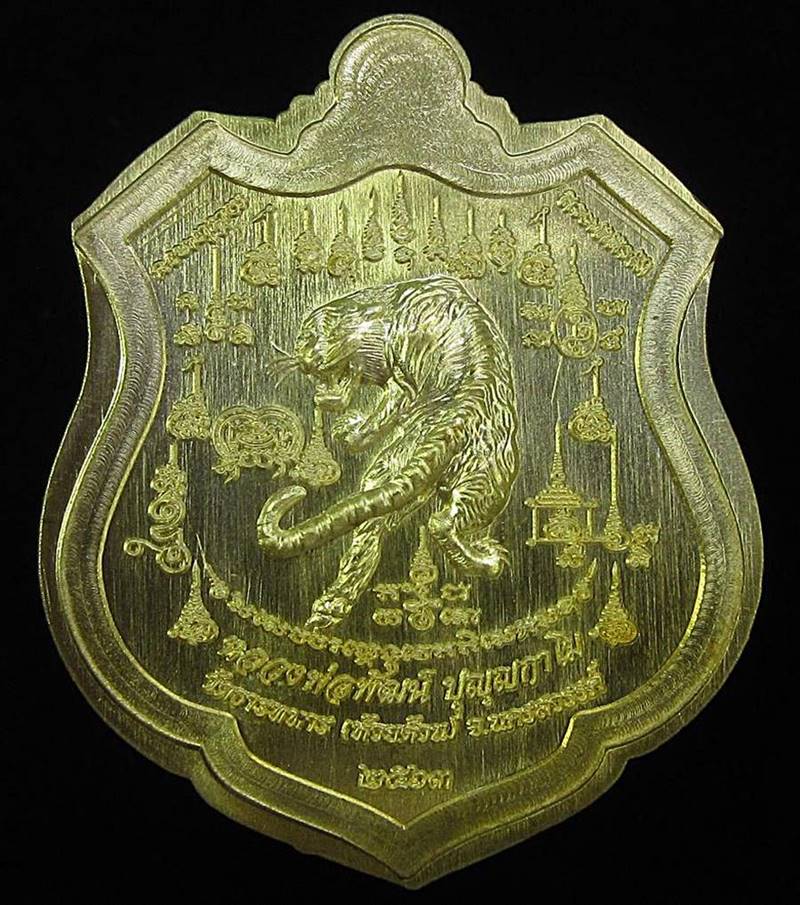 เหรียญพยัคฆ์เจ้าพระยา หลวงพ่อพัฒน์ วัดห้วยด้วน  ปี2563 (G28) - 2