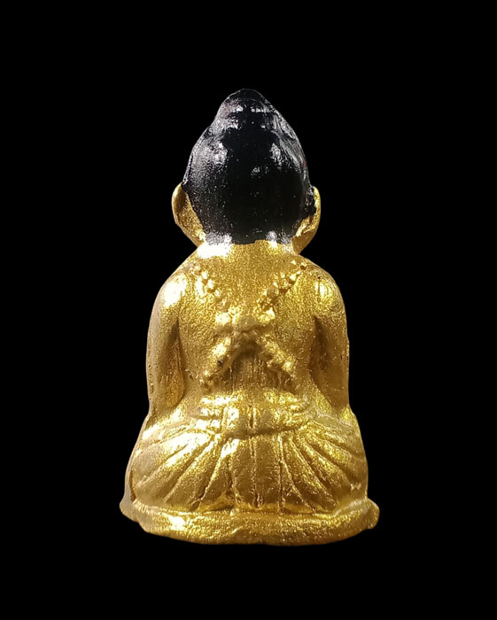 (โชว์เท่านั้น ) กุมารทอง (แดงน้อย) หลวงปู่ขุ้ย วัดซับตะเคียน ( เนื้อดินดิบเจ็ดป่าช้า ลงทองเขียนสี) - 2