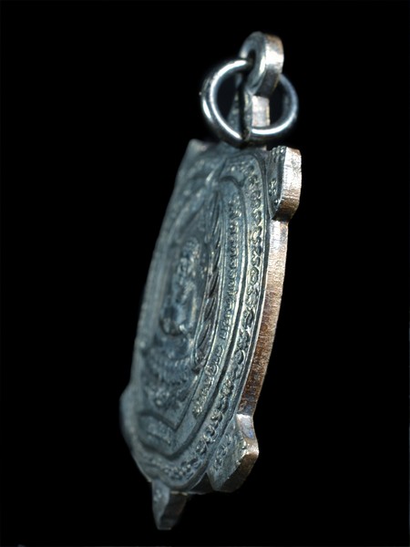 เหรียญพญาเต่าเรือน หลวงปู่หลิว รุ่นเจ้าสัว เนื้อเงิน ปี 2538 - 5