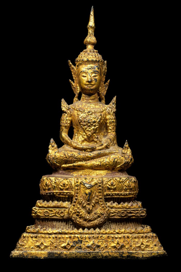 พระบุชารัตน หน้าตัก 3 นิ้วครึ่ง สูง 8 นิ้วครึ่ง ฐาน 5 นิ้ว - 1