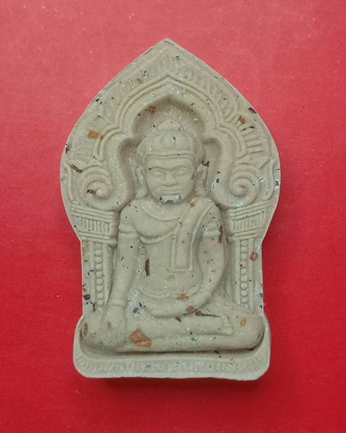 พระผงยอดขุนพล เนื้อขาวตะกรุดทองคำ - 1