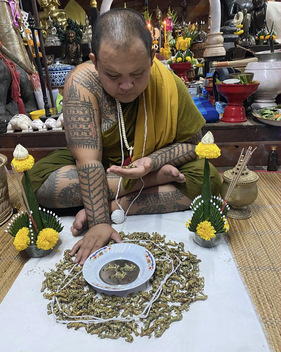 เสือคาบมณี (เสือรวย) ท่านพระอาจารย์ พระญาครูแก้วมงคล อิทปัญโญ วัดป่าสนามชัย จ.ร้อยเอ็ด - 2