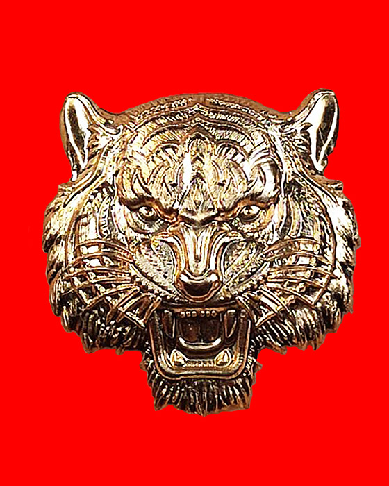 เหรียญเสมาและพิมพ์หัวเสือ รุ่นเสือนอนกิน เนื้อทองแดงบริสุทธิ์  พระอาจารย์ต้อม วัดท่าสะแบง จ.ร้อยเอ็ด - 3