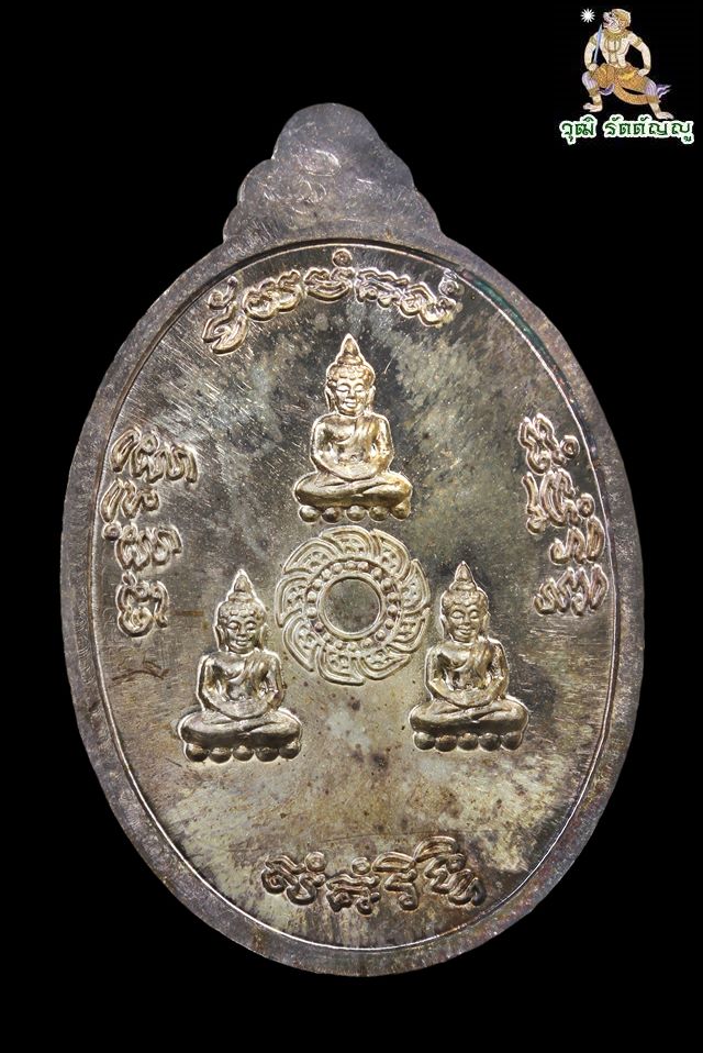 เหรียญธรรมสภาเนื้อเงิน หลวงปู่ชื้น วัดญาณเสน จ.พระนครศรีอยุธยา ปี ๒๕๓๘ - 2