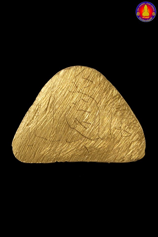 รูปหล่อลอยองค์พิมพ์จิ๋ว เนื้อทองคำ หลวงปู่ชื้น พุทธสโร วัดญาณเสน จ.พระนครศรีอยุธยา ปี2539 - 5