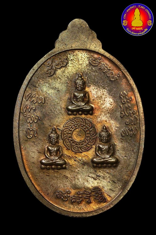 เหรียญธรรมสภาเนื้อลูกแก้ว หลวงปู่ชื้น วัดญาณเสน จ.พระนครศรีอยุธยา ปี ๒๕๓๘ - 2