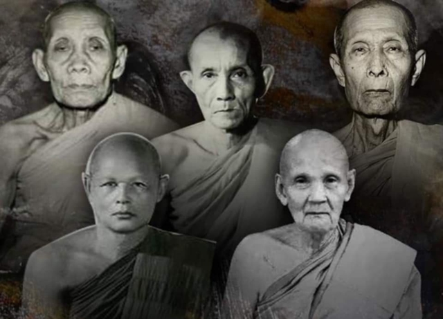สมเด็จมีกินพิมพ์กลางเคลือบ อาจารย์ลอย เสกพิธีจตุรพิธพรชัย หลวงปู่สี หลวงพ่อกวย หลวงปู่โต๊ะ ร่วมเสก - 3