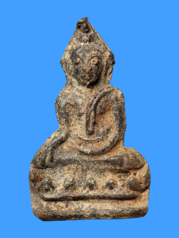 พระอู่ทองนั่ง บัวชั้นเดียว จ.กาญจนบุรี กรุวัดเทวสังฆาราม(วัดเหนือ) No.05 - 1