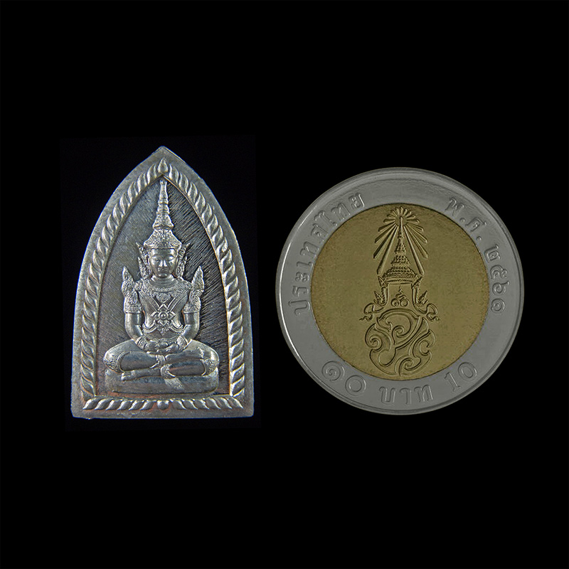 สมเด็จองค์ปฐมรุ่นพลิกชีวิต หลวงพ่อเล็ก วัดท่าขนุน ปี2563 เนื้อชิน - 3