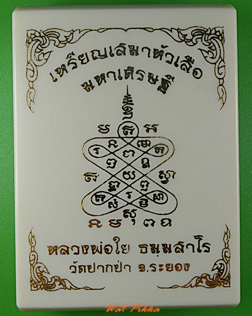 เหรียญเสมาหัวเสือหลวงพ่อใย วัดปากป่า ระยอง - 4