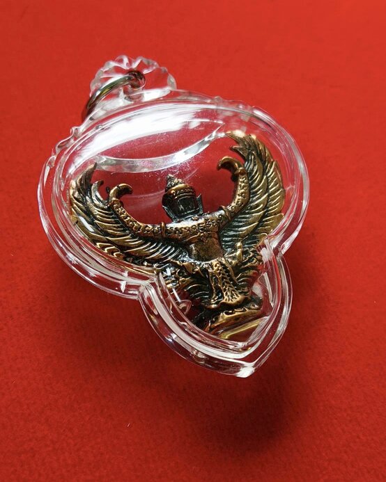 พญาครุฑน้ำมนต์เดือด หลวงปู่ผาด วัดบ้านกรวด จ.บุรีรัมย์ ออกวัดสายโทสี่ใต้ เนื้อสัมฤทธิ์ - 4