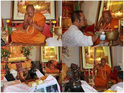 พระกริ่งชินบัญชร มหาอุปคุต นำฤกษ์เนื้อนวะหล่อโบราณ หลวงปู่คำบุ - 3