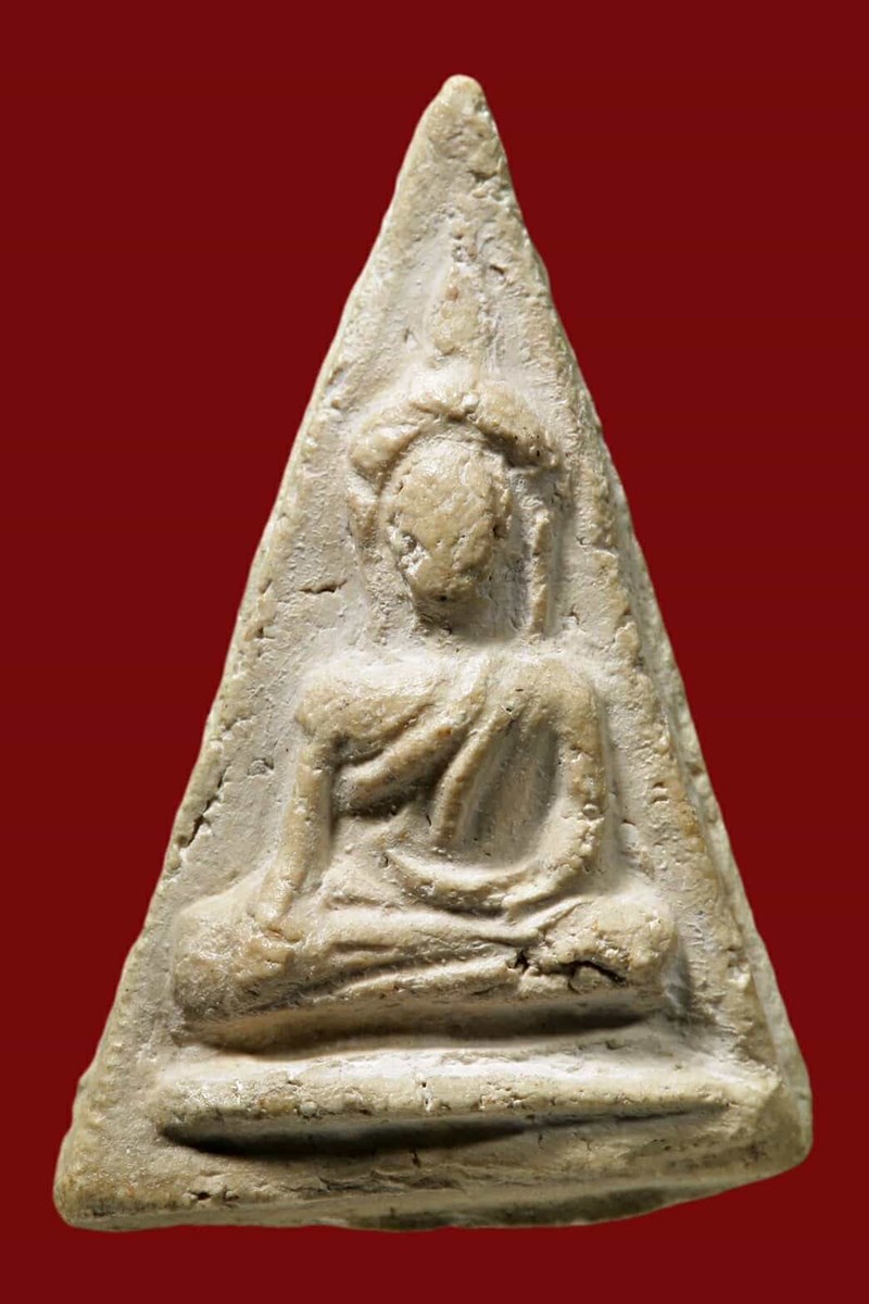 พระนางพญาชีโบ หลวงปู่เผือก วัดกิ่งแก้ว ปี2496 เนื้อผง (องค์ที่1) - 1