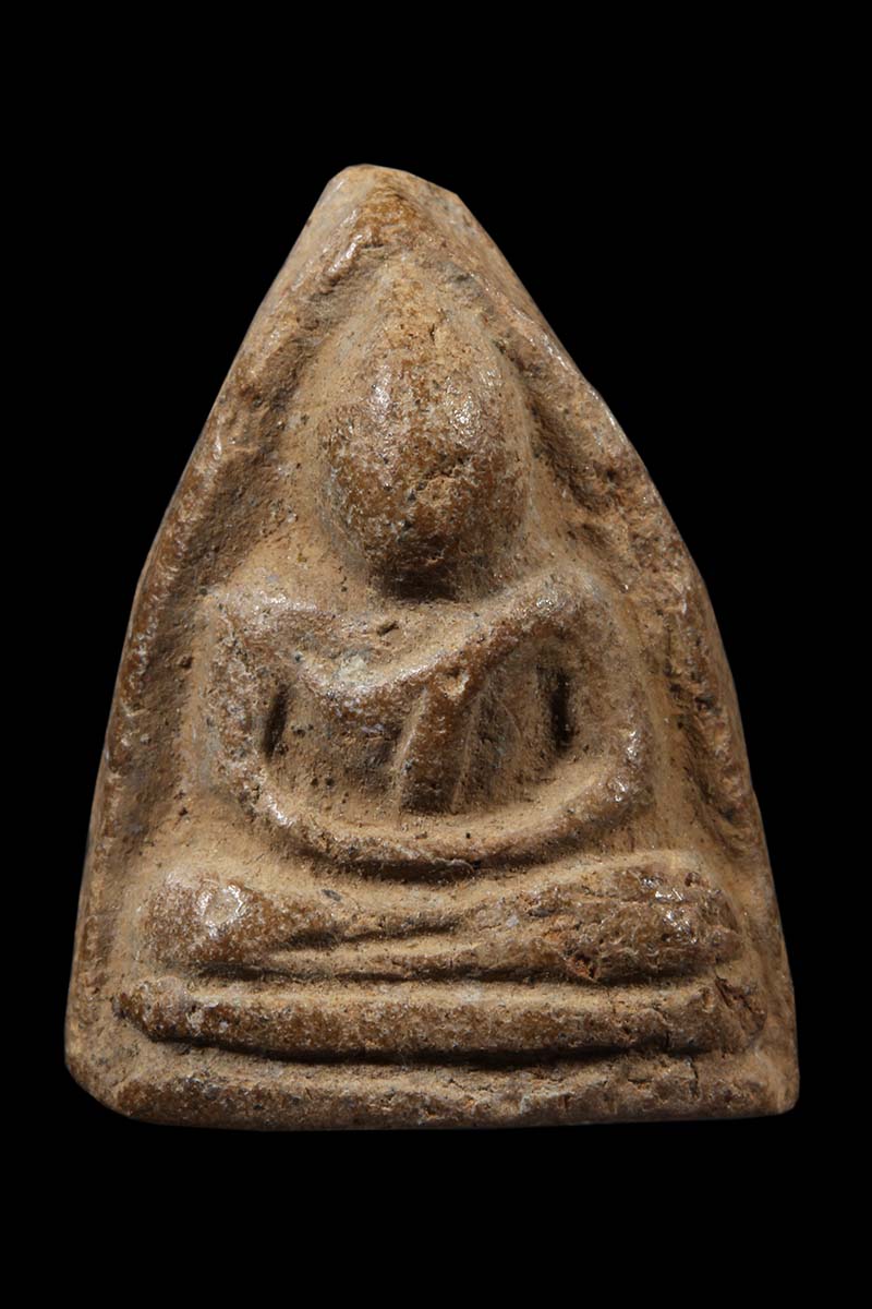 พระโป้เนื้อดิน หลวงปู่เผือก วัดกิ่งแก้ว ปี2496 - 1
