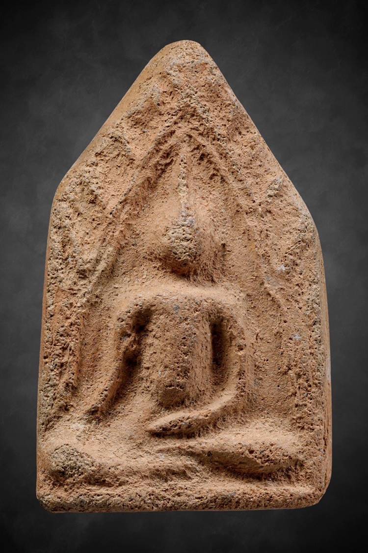 พระขุนแผนหลวงปู่เหมือน วัดบางกอบัว ปี 2495 จารเปียก2ตัว สวยเดิมสมบูรณ์ - 1