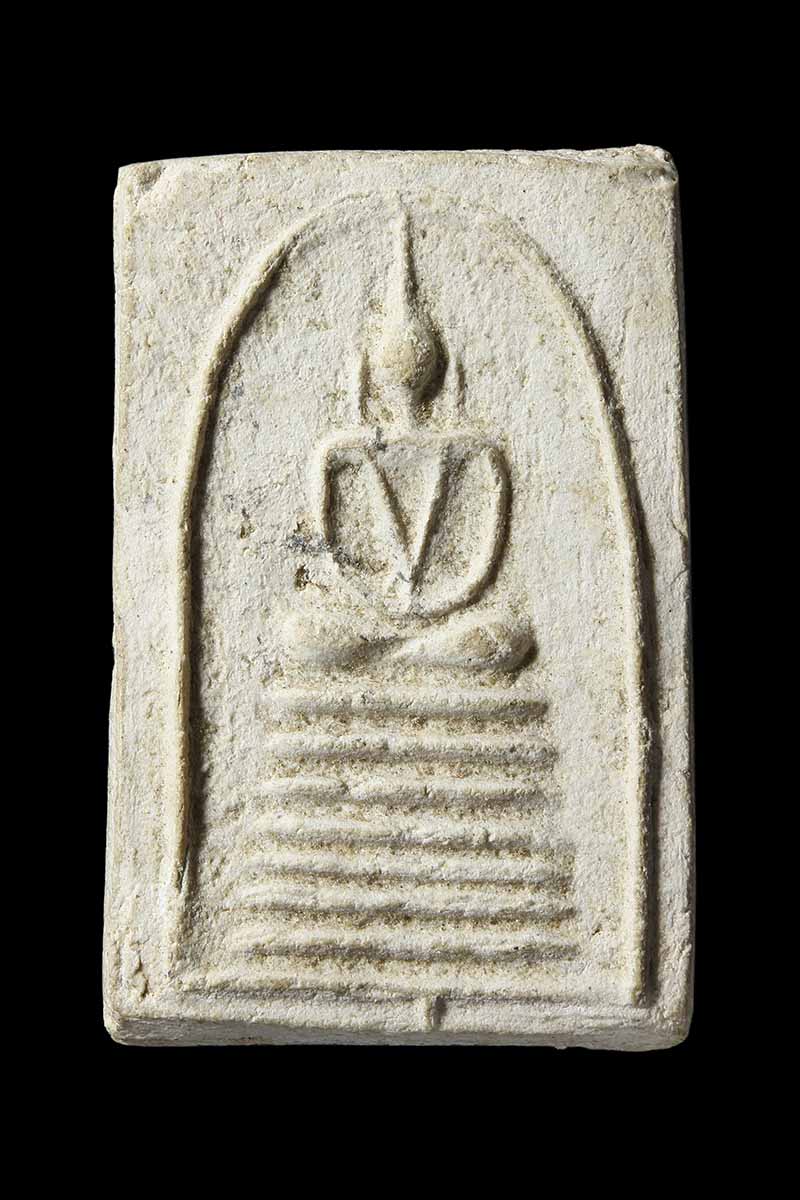 พระสมเด็จเจ็ดชั้นหลวงปู่เผือก ออกวัดอรุณฯ กทม. ปี2495 (ฐานเดือย) - 1