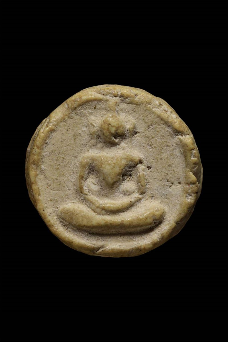 พระผงจันทร์ลอย วัดประสาทบุญญาวาส พ.ศ. 2506 พิมพ์เล็ก มีบอล นิยม - 1