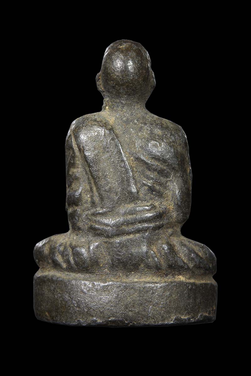 รูปหล่อเนื้อตะกั่ว หลวงพ่อจันทร์ วัดตาเจี่ย ปี2516 - 2