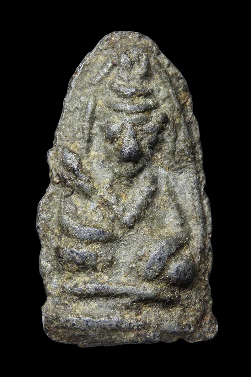 พระอุปคุตสองหน้า เนื้อชินเขียว กรุวัดวังบัว เพชรบุรี สายเหนียวเมืองเพชร (4) - 2