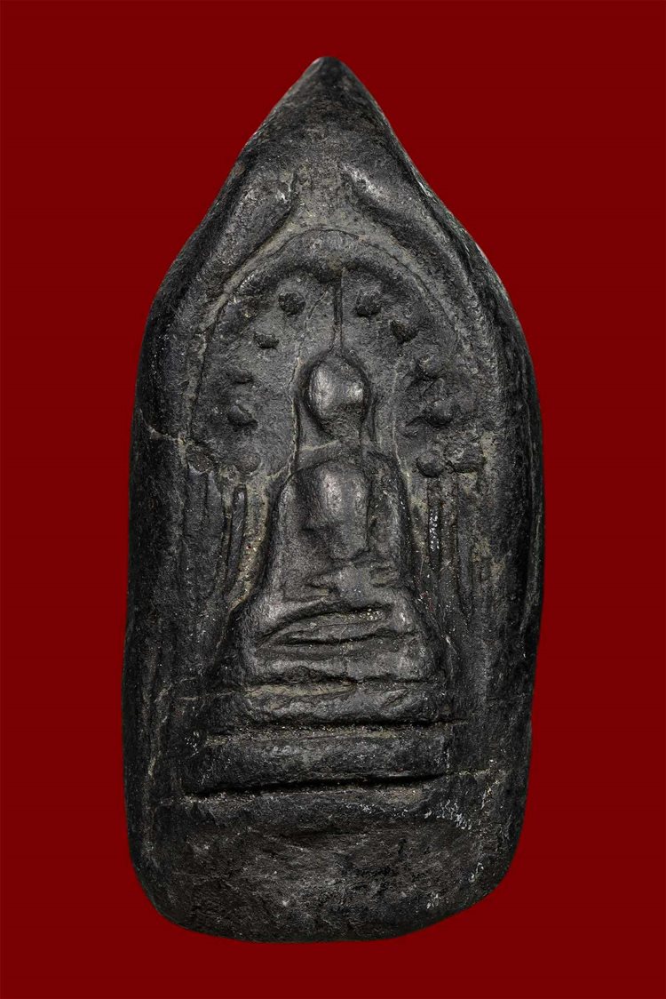 พระกริ่งคลองตะเคียน (วัดประดู่ทรงธรรม) จ.อยุธยา พ.ศ.๒๔๖๐ เนื้อดินผสมผงใบลาน (2) - 1