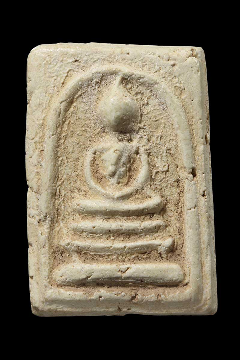 พระสมเด็จพระครูสุพจน์ วัดสุทัศน์ รุ่นอินโดจีน ปี2484 พิมพ์ไกเซอร์ (เศียรโต) หลังยันต์ (องค์ที่3) - 1