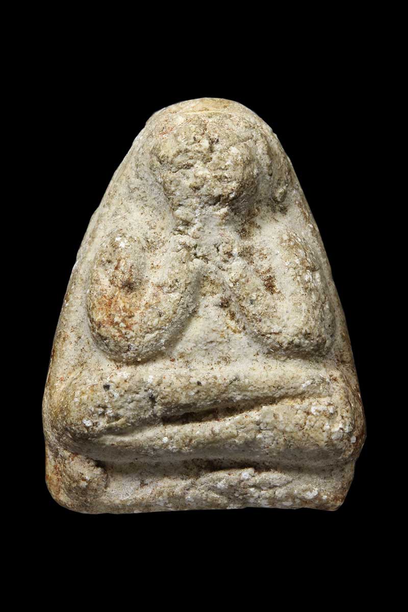 พระปิดตาเนื้อผง พระอาจารย์เชื้อ หนูเพ็ชร วัดสะพานสูง บางซื่อ กทม. - 1