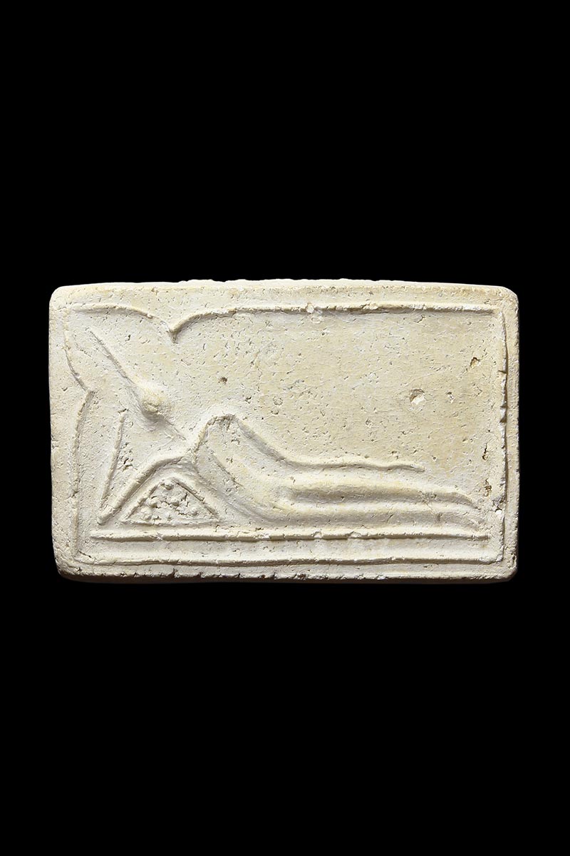 พระสมเด็จพิมพ์ไสยยาสน์ หลวงปู่เลี่ยม วัดศรีเรืองบุญ นนทบุรี ปี2470 (2) - 1