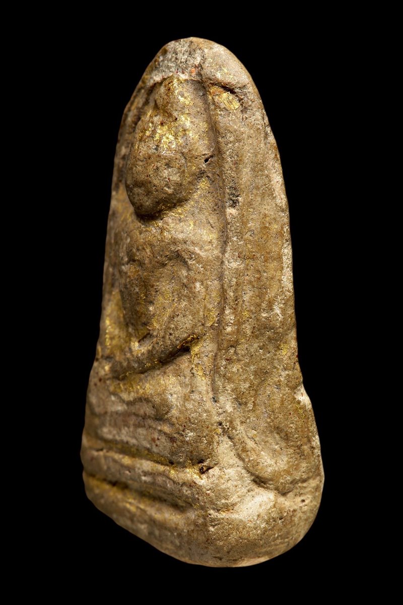 พระขรัวอีโต้ กรุวัดเลียบ พิมพ์นิยมข้างนาค  - 3