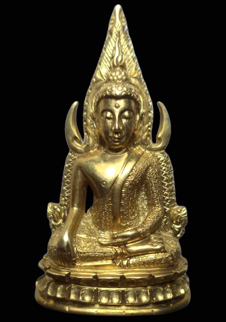 พระพุทธชินราชอินโดจีน ปี2485 เนื้อโลหะผสม พิมพ์แต่งใหม่ มีโค้ด วัดสุทัศน์ฯ(มีบัตรรับรอง) - 1