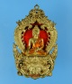เหรียญเสมาฉลุ พระพุทธสิหิงค์ ปี 55 บรอนซ์แก่ทองลงยา No.154 วัดพระมหาธาตุวรมหาวิหาร จ.นครศรีธรรมราช