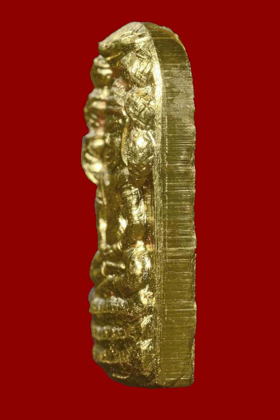 พระนาคปรกใบมะขาม หลวงปู่จื่อ วัดเขาตาเงาะอุดมพร รุ่นสร้างบารมี ปี 2558 "เนื้อทองคำ" (ตอกเลข 20) - 4
