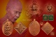 เหรียญพระพรหมรูปไข่เนื้อทองแดง + รูปข้าวหลามตัดเนื้อทองแดง หลวงปู่บัว ถามโก พศ.2558 หมายเลข 1361