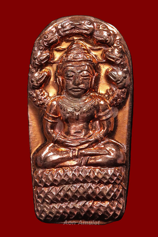 พระนาคปรกใบมะขามเนื้อนาก รุ่น ญสส. เพชรกลับ หลวงปู่บัว ถามโก วัดศรีบุรพาราม พศ.2553 องค์ที่ 1 - 2