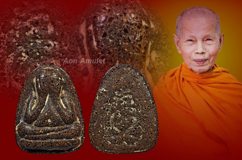 พระปิดตาเนื้อกะลาตาเดียวขัดมันหลังยันต์เฑาะว์ รุ่น ครบรอบ 72 ปี หลวงปู่บัว ถามโก พศ.2541 องค์ที่ 3 - 1